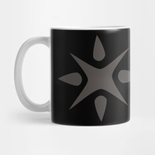 Large Geometric abstract snowflake Mug